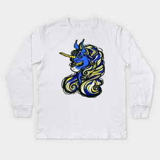 Los Angeles Football Unicorn Kids Long Sleeve T-Shirt